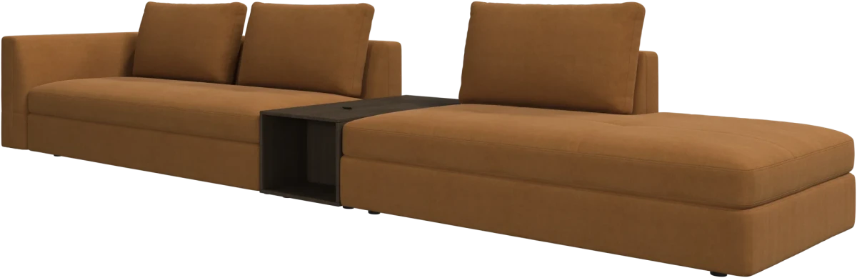 Bergamo 3 seater lounge sofa with storage