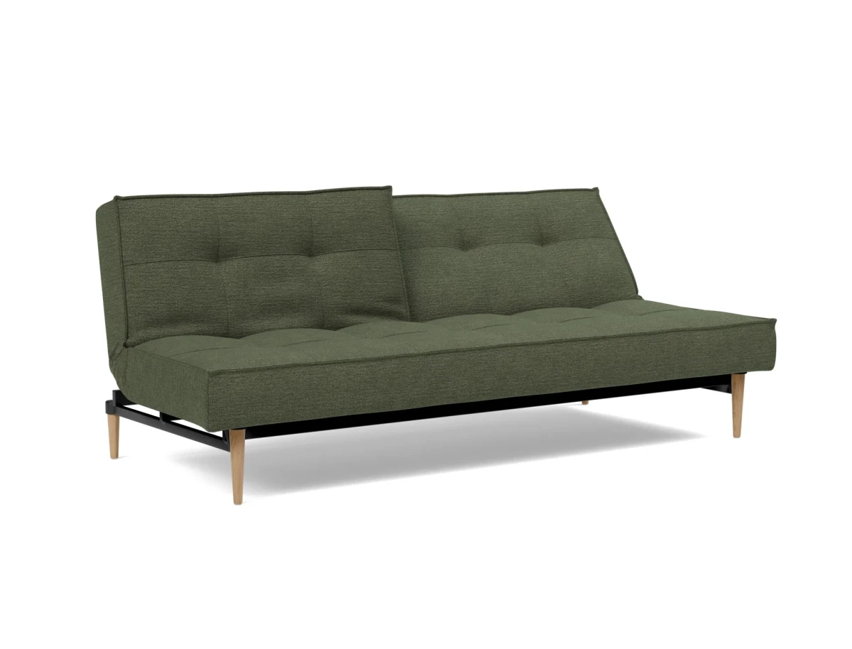Splitback Styletto Sofa Bed Light Wood