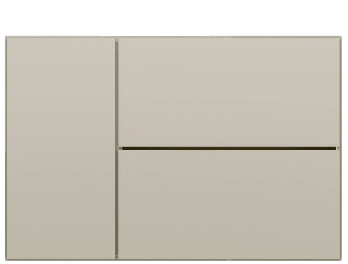 Lugano wall mounted wall system with drop down door