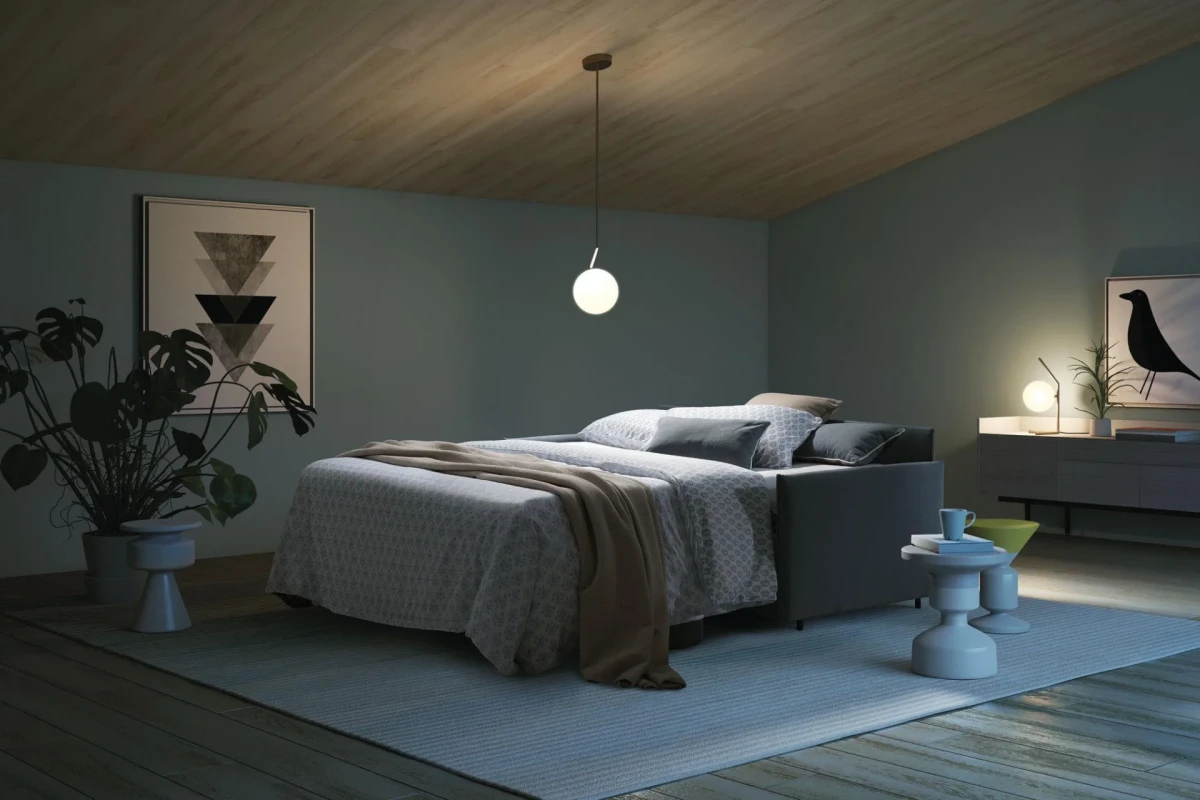 Naxos — Single or double-seat sofa bed.