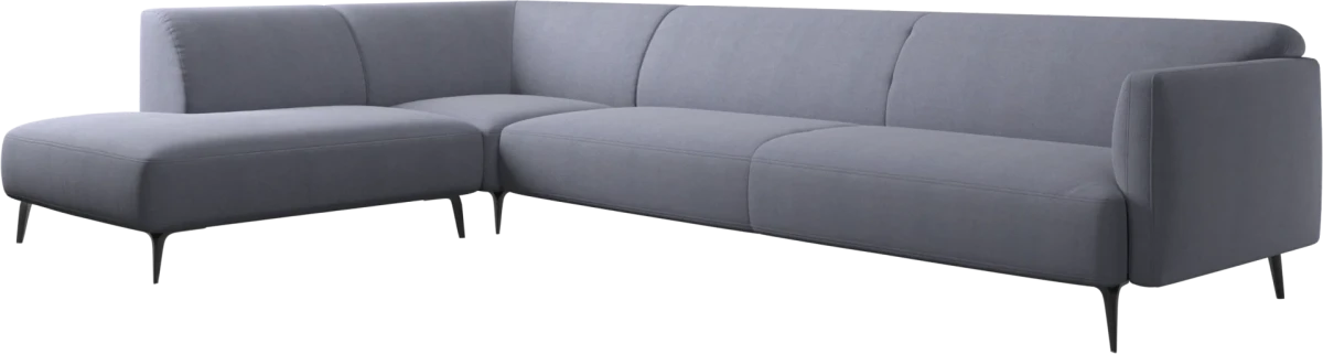 Modena corner sofa with lounging unit