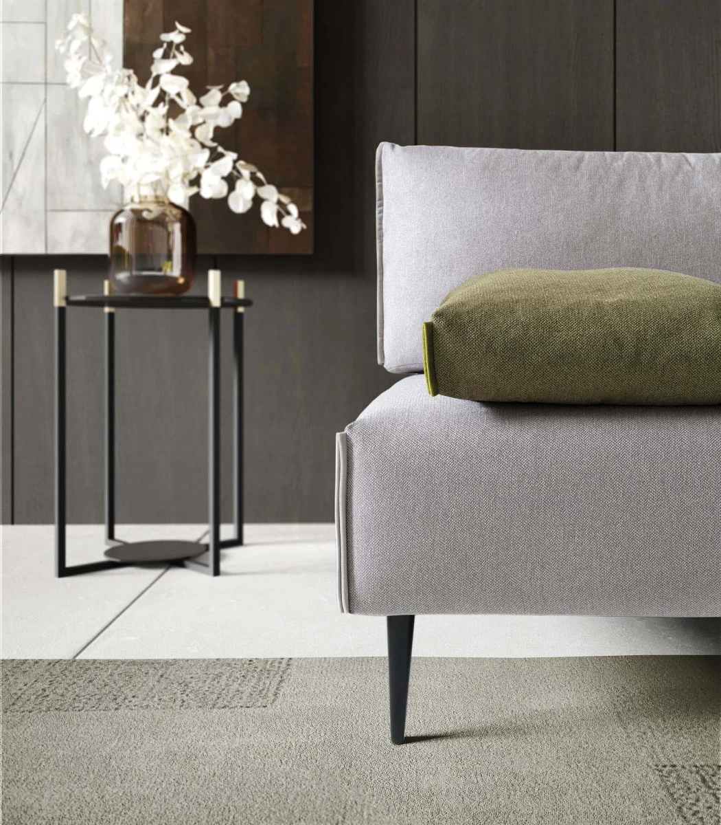 Bacio — Modular sofa with movable backrests – also available in leather.