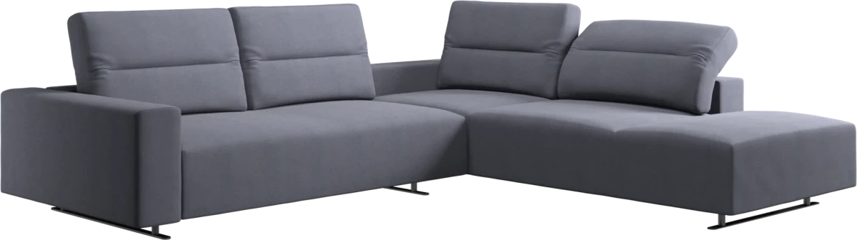 Hampton corner sofa with adjustable back and lounging unit