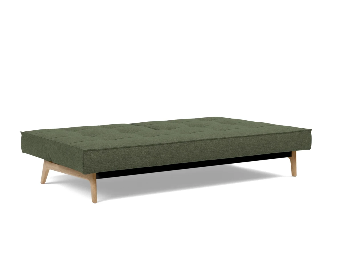 Splitback Eik Sofa Bed Oak