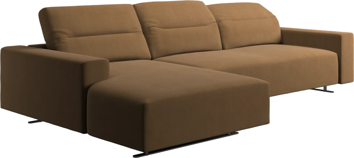 Hampton sofa with adjustable back and resting unit left side