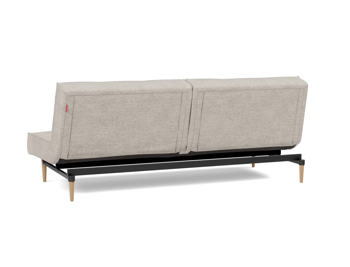 Splitback Styletto Sofa Bed Light Wood