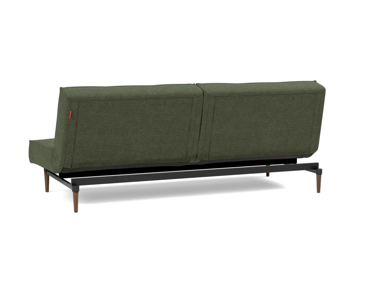 Splitback Styletto Sofa Bed Dark Wood