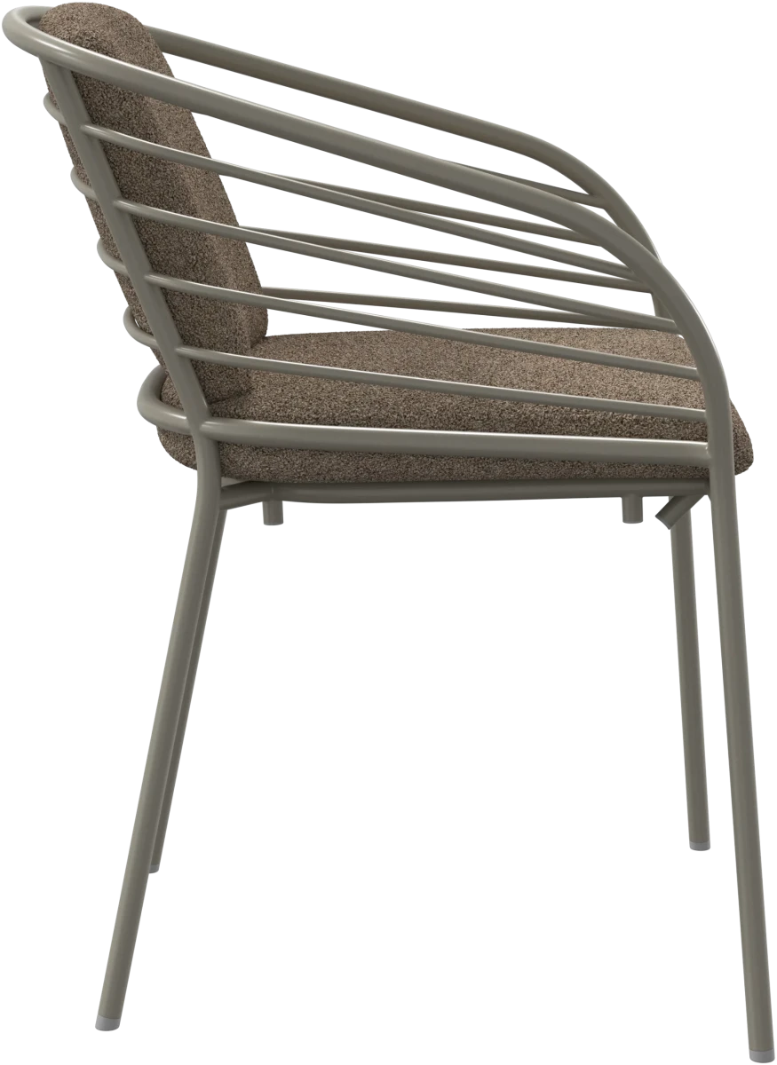 Cancún dining chair with arm & cushion