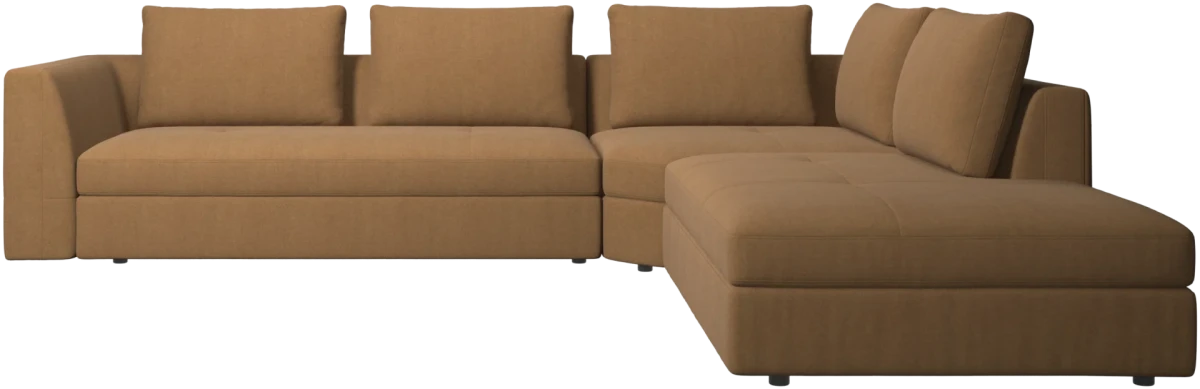 Bergamo corner sofa with lounging unit