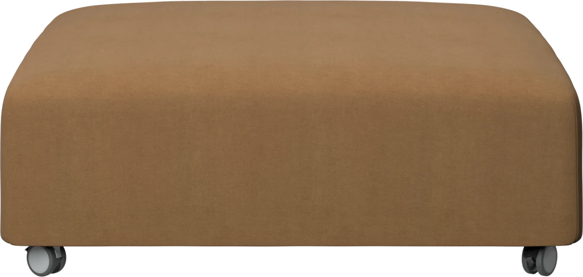 Hampton footstool on wheels with storage left and right sides