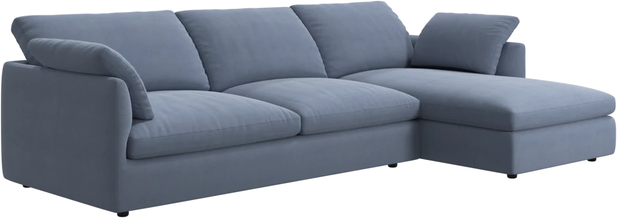 Milano sofa with chaise longue left
