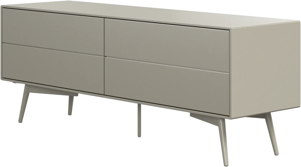 Fermo media unit with drop down doors