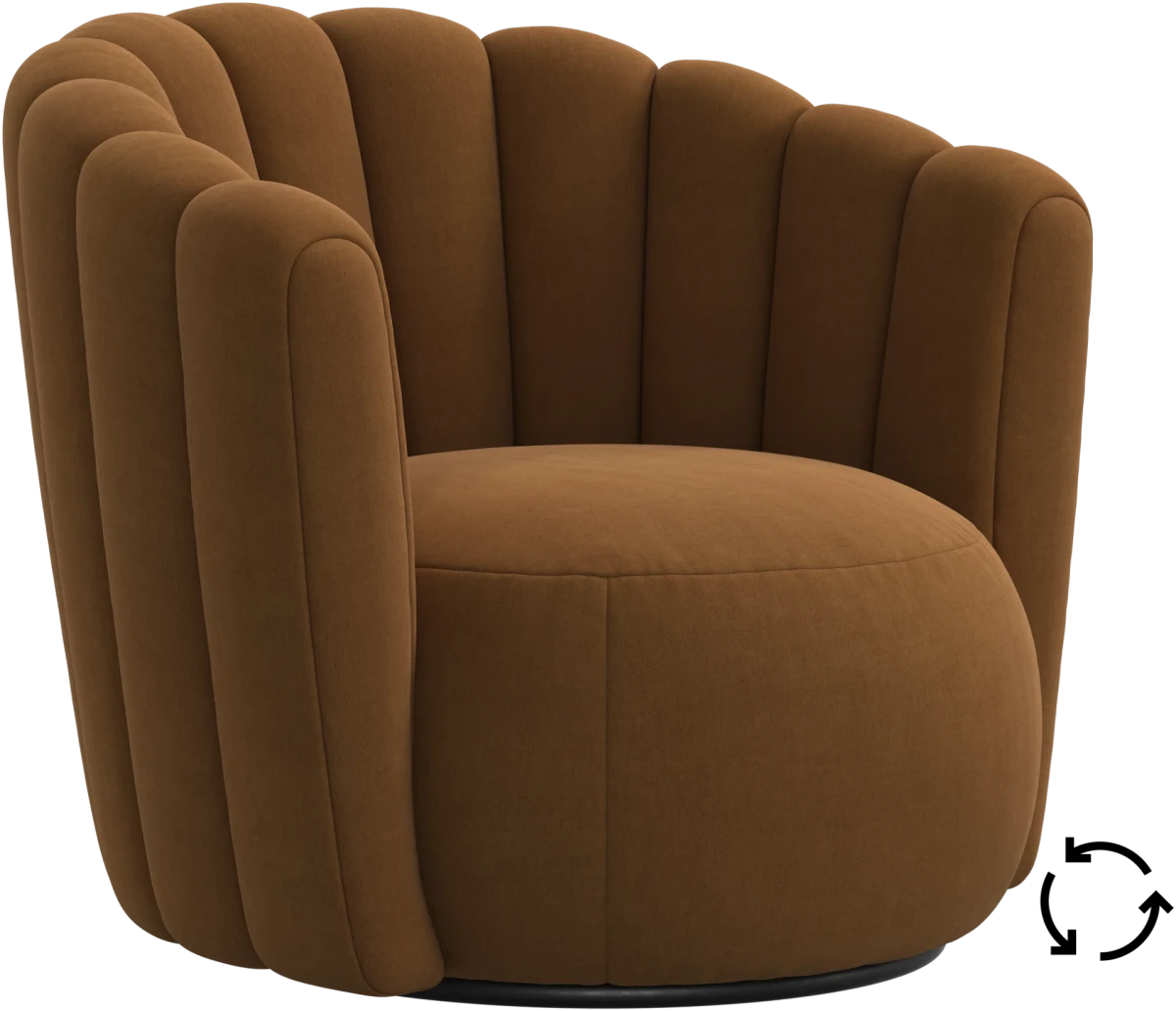 Sweet Art armchair with swivel function
