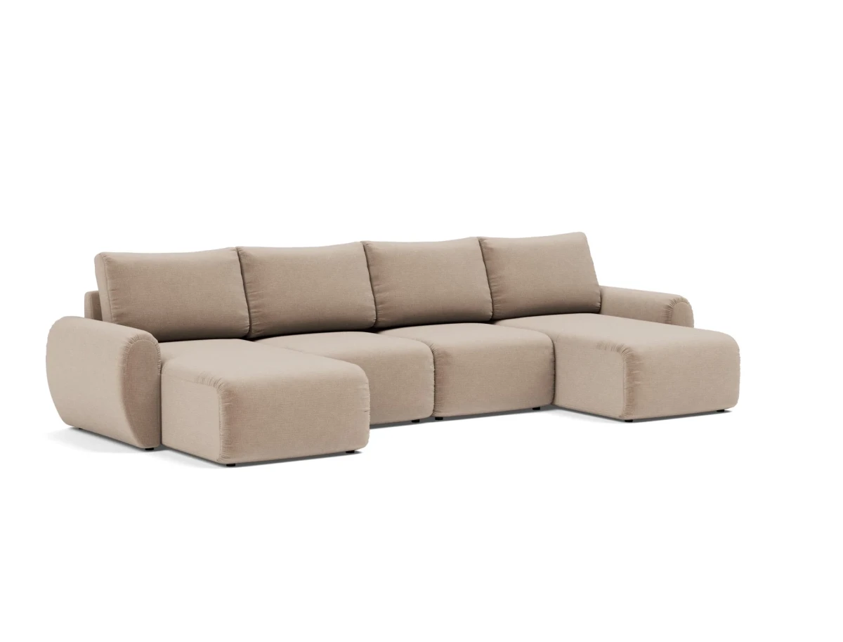 Norum Sofa Bed U-shape With Curve Arms