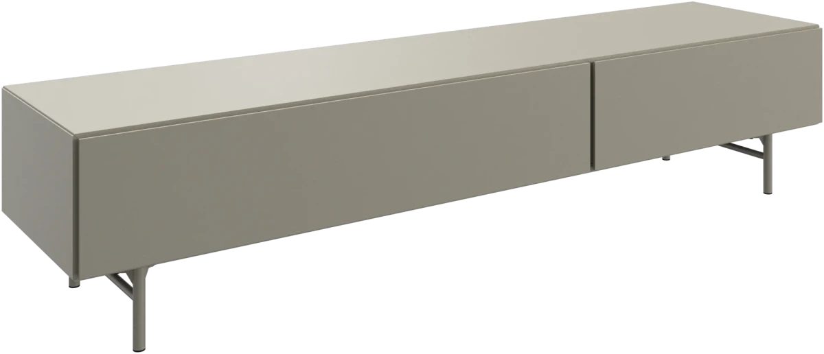 Lugano media unit with drawers metal