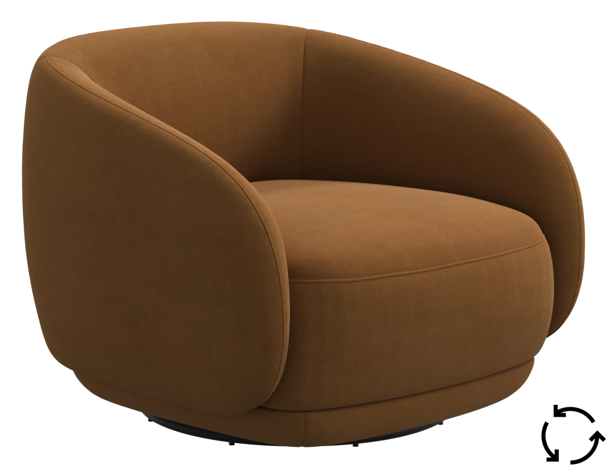 Bolzano armchair with swivel function