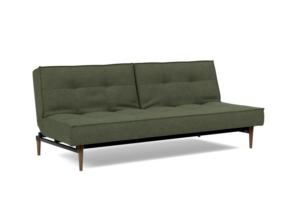 Splitback Styletto Sofa Bed Dark Wood