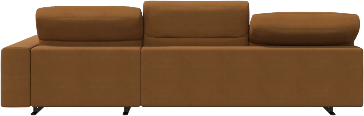 Hampton sofa with adjustable back and storage on the right side