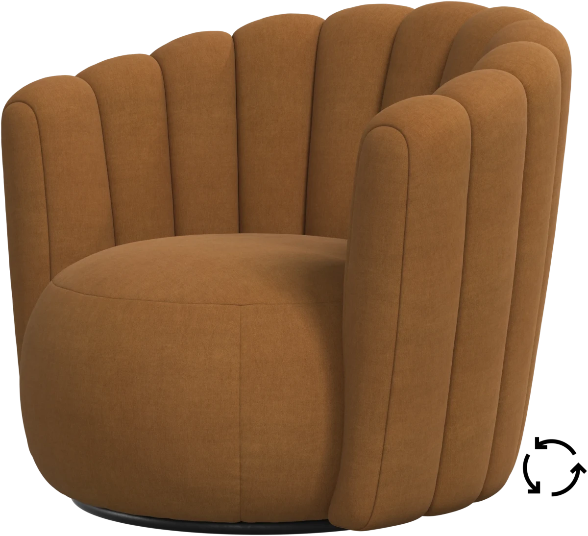 Sweet Art armchair with swivel function