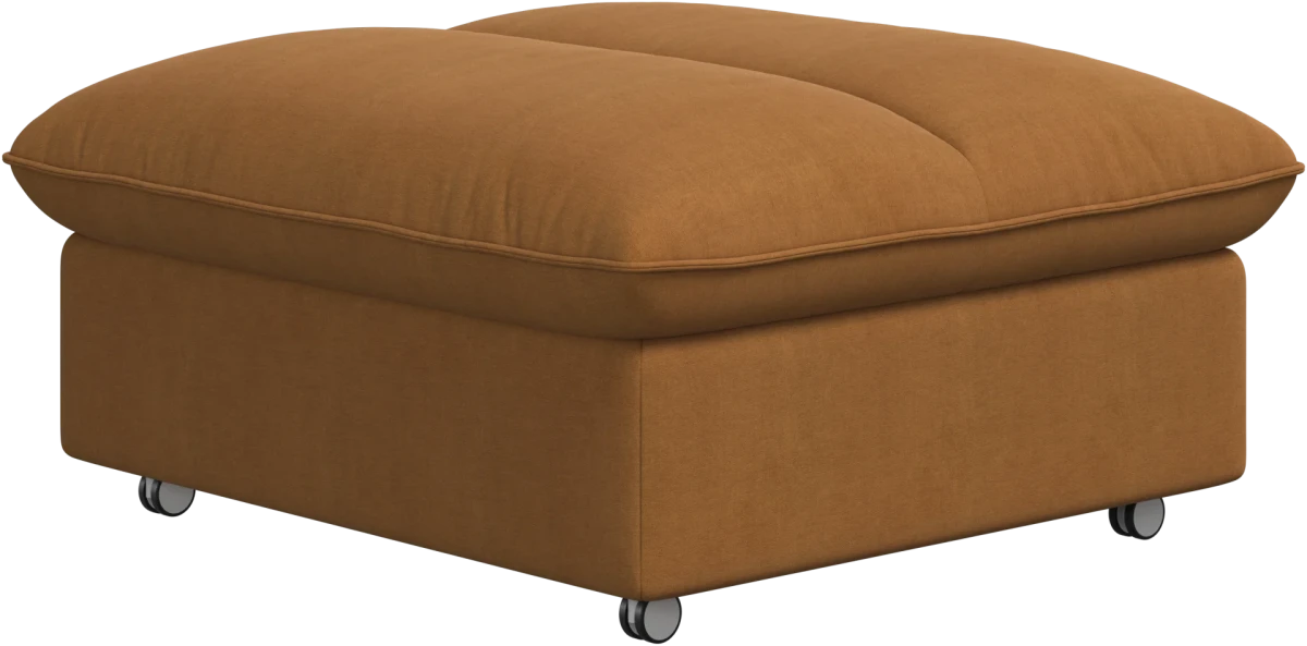 Southampton pouffe on wheels with storage