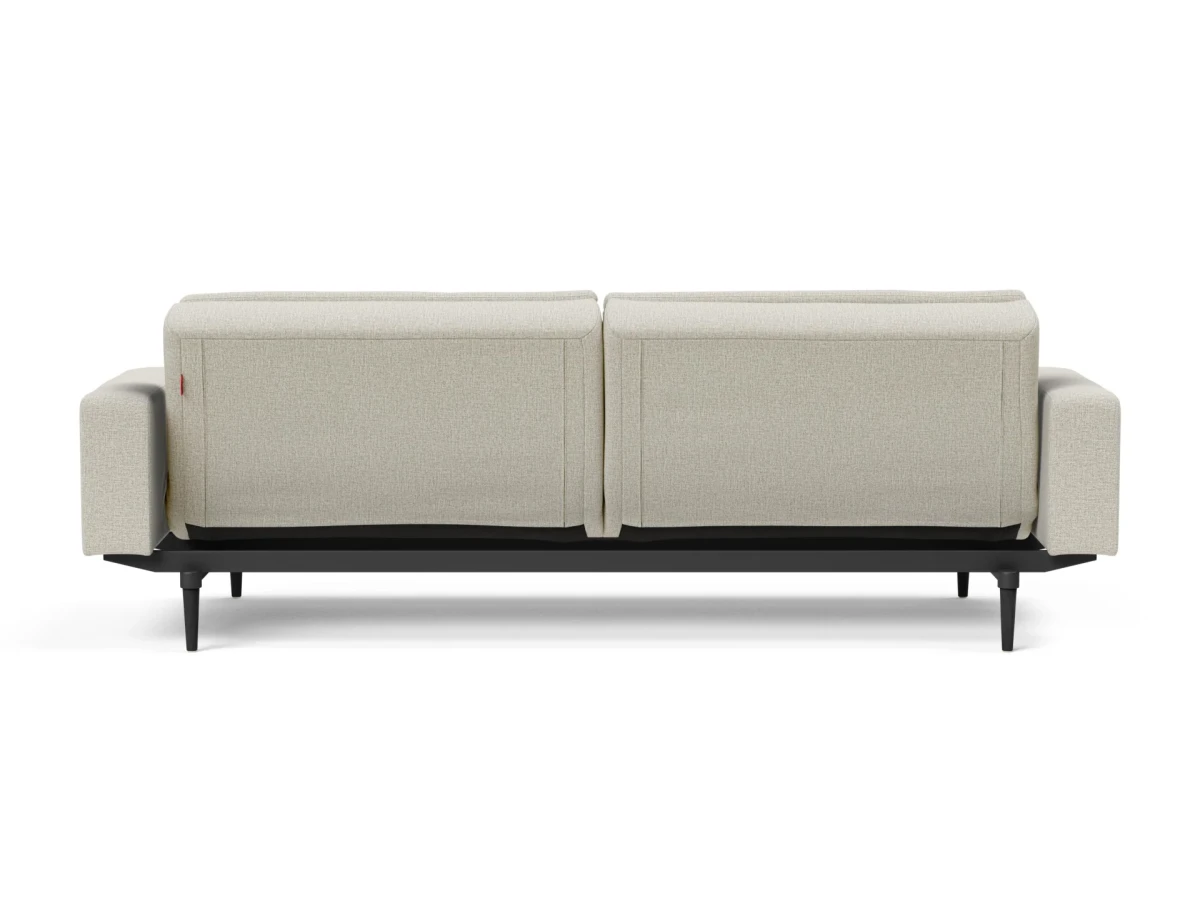 Dublexo Styletto Sofa Bed Black Wood With Arms