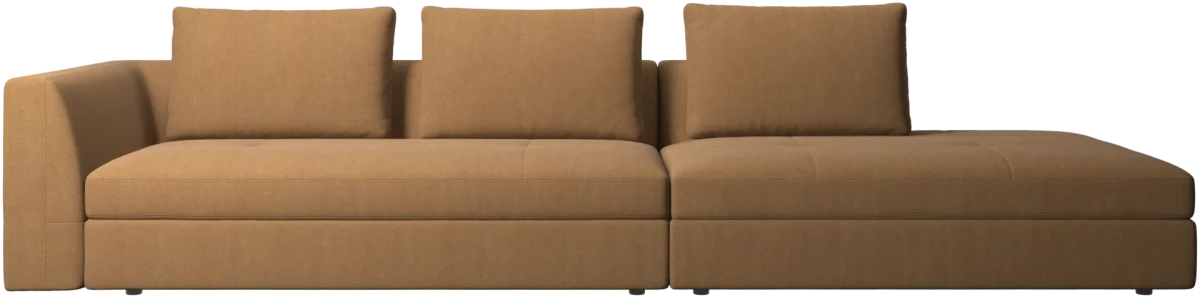 Bergamo sofa with lounging unit