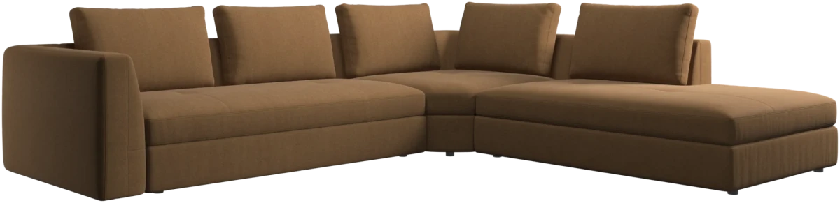 Bergamo corner sofa with lounging unit
