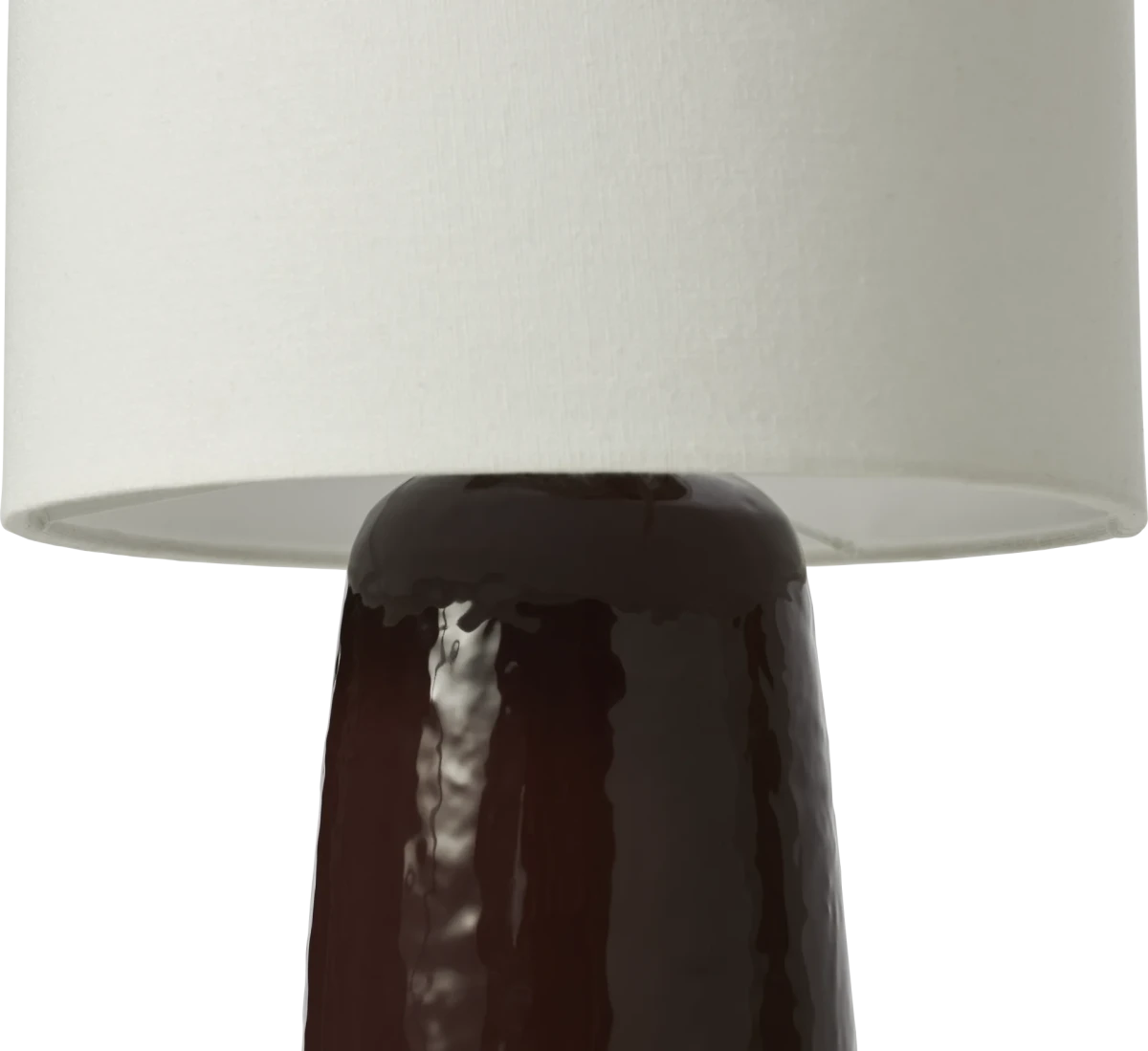 Dawn table lamp ceramic/fabric