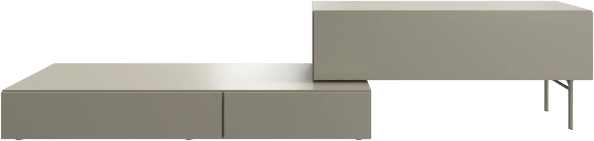 Lugano wall system with drop down doors