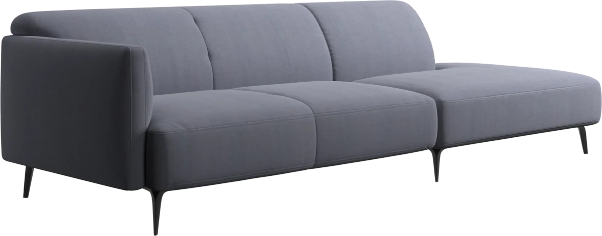 Modena sofa with lounging unit