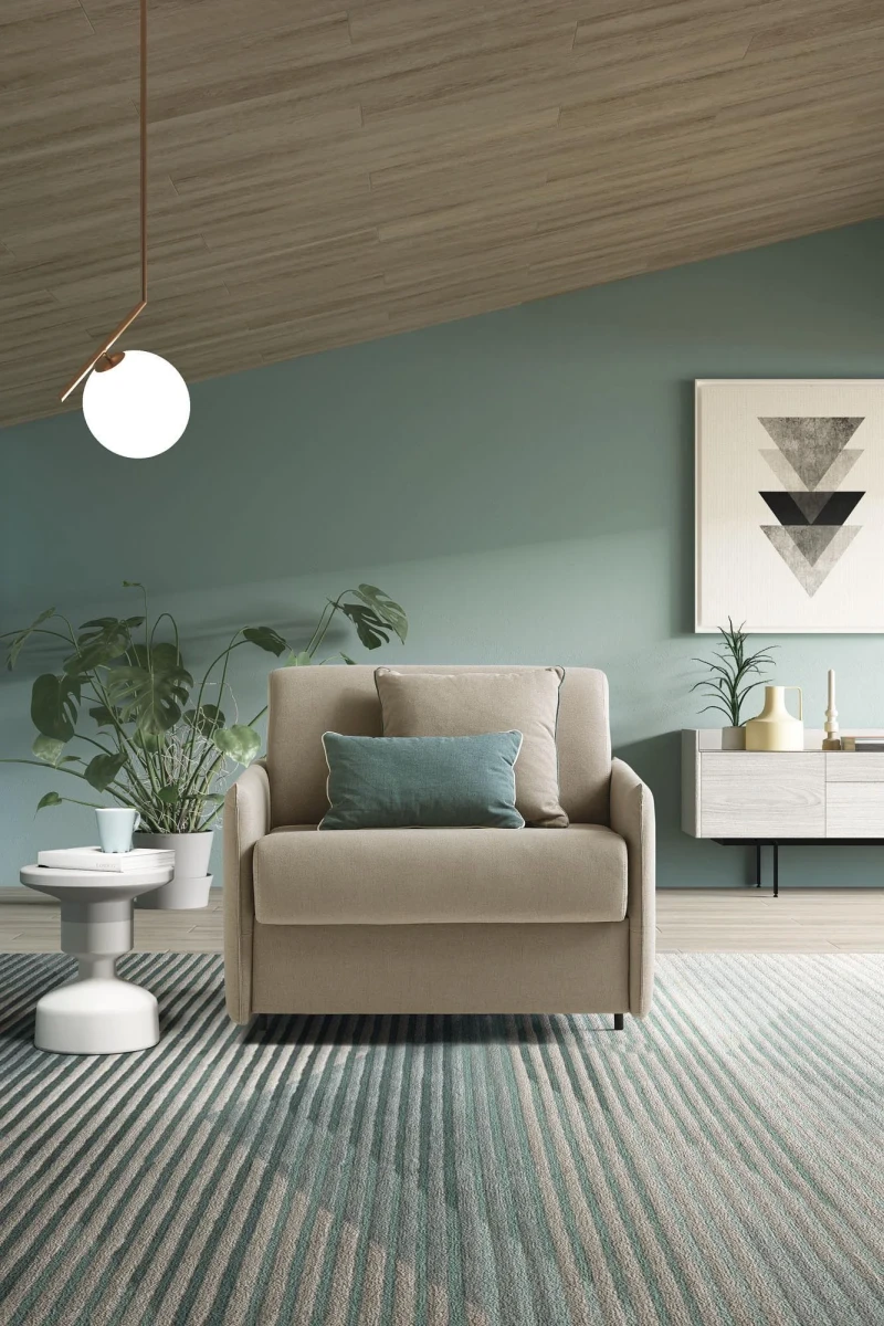 Naxos — Single or double-seat sofa bed.