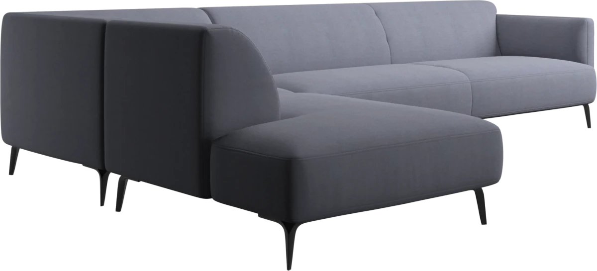 Modena corner sofa with lounging unit