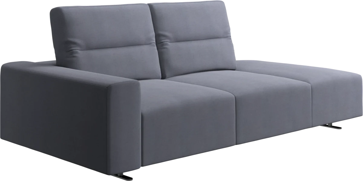 Hampton sofa with adjustable back and lounging unit left side