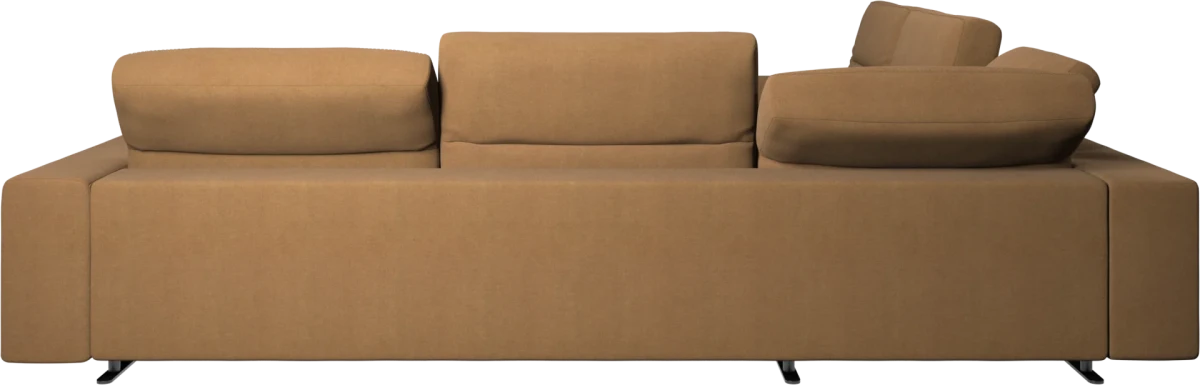 Hampton corner sofa with adjustable back and storage on left side