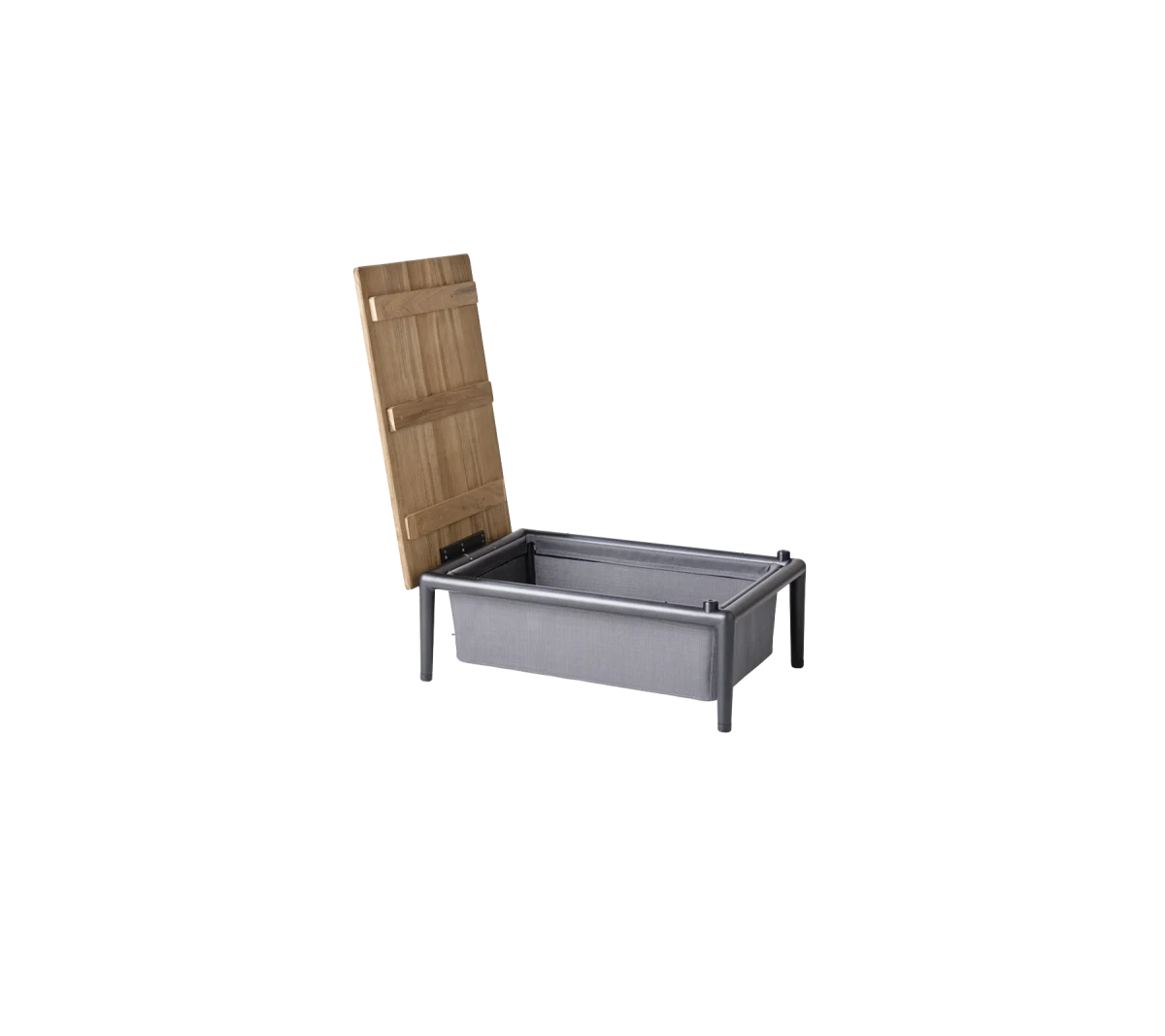 Conic box table, 74x52 cm