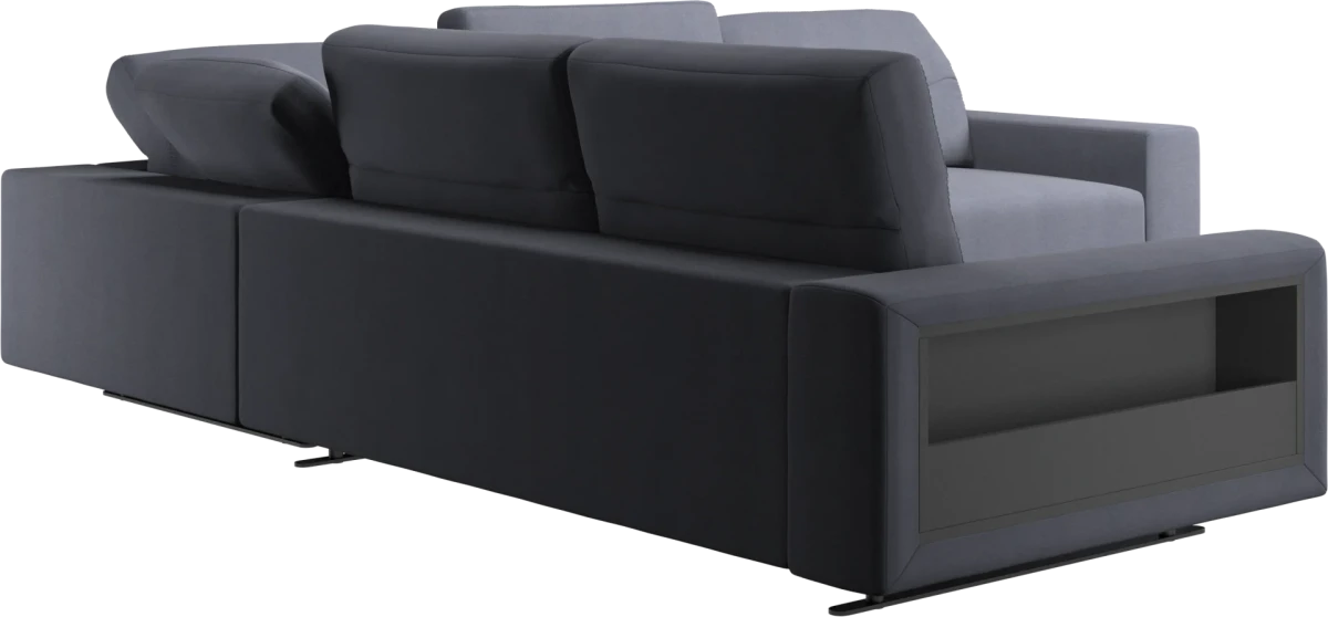 Hampton corner sofa with adjustable back and storage