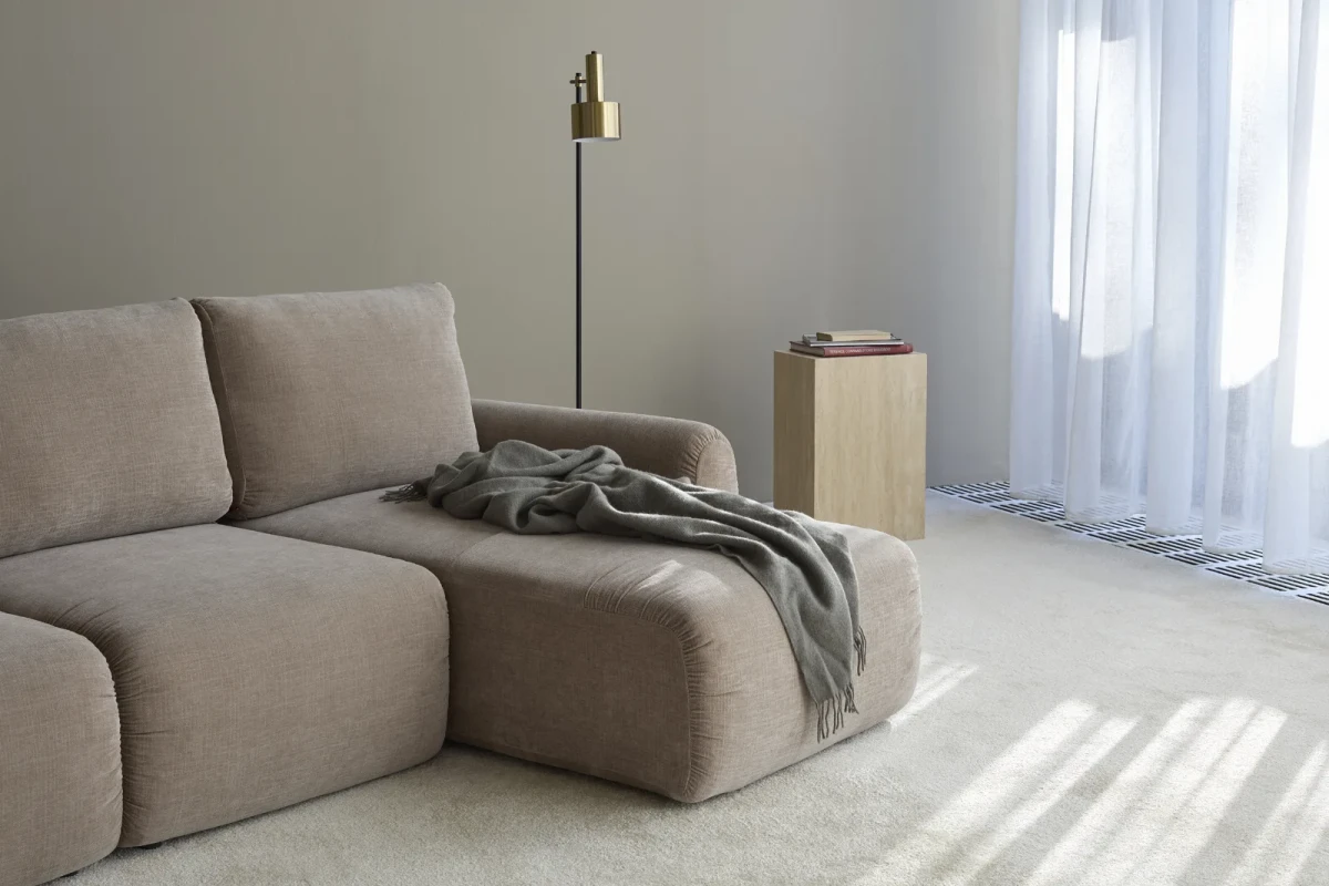 Norum Sofa Bed Chaise With Curve Arms
