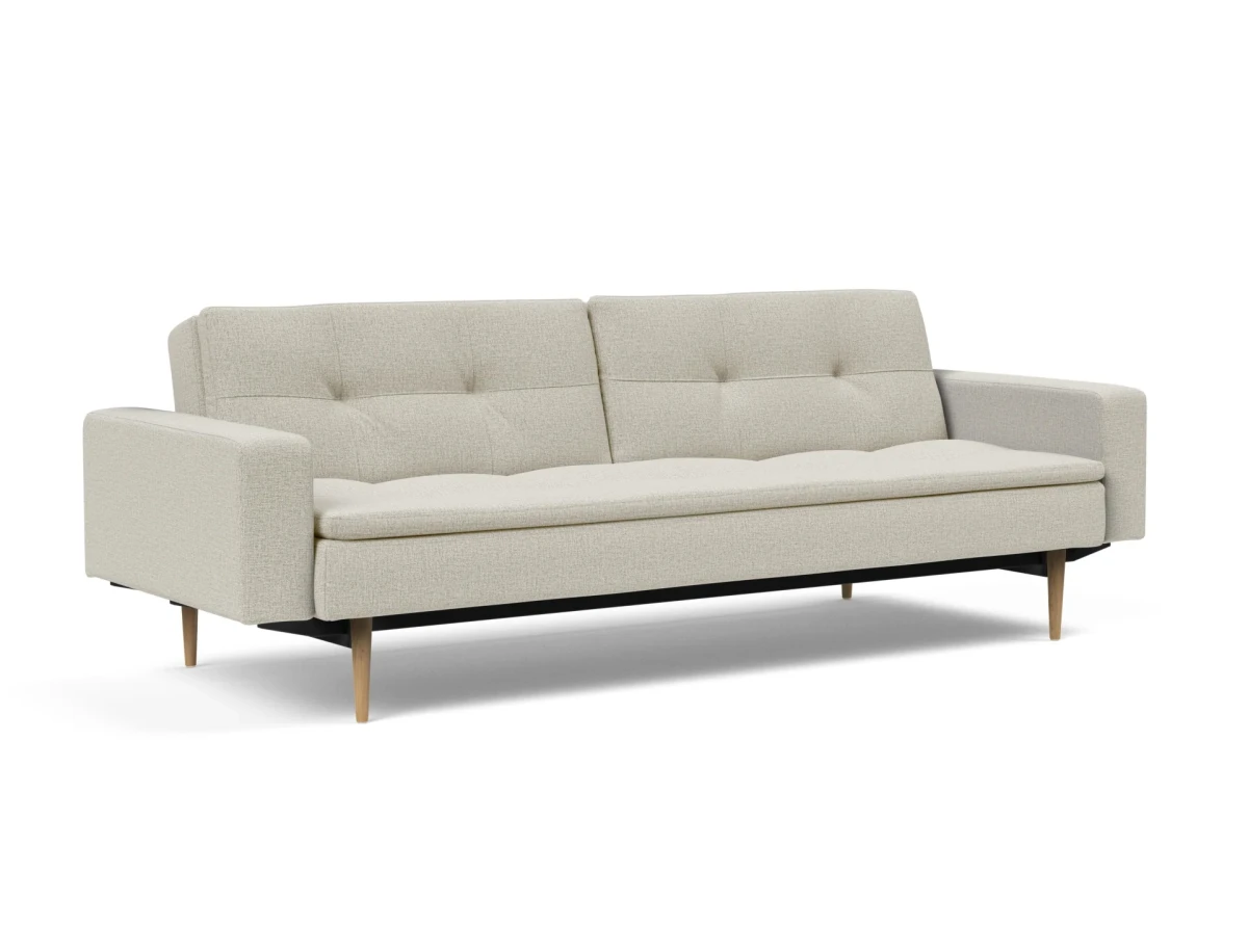 Dublexo Styletto Sofa Bed Light Wood With Arms