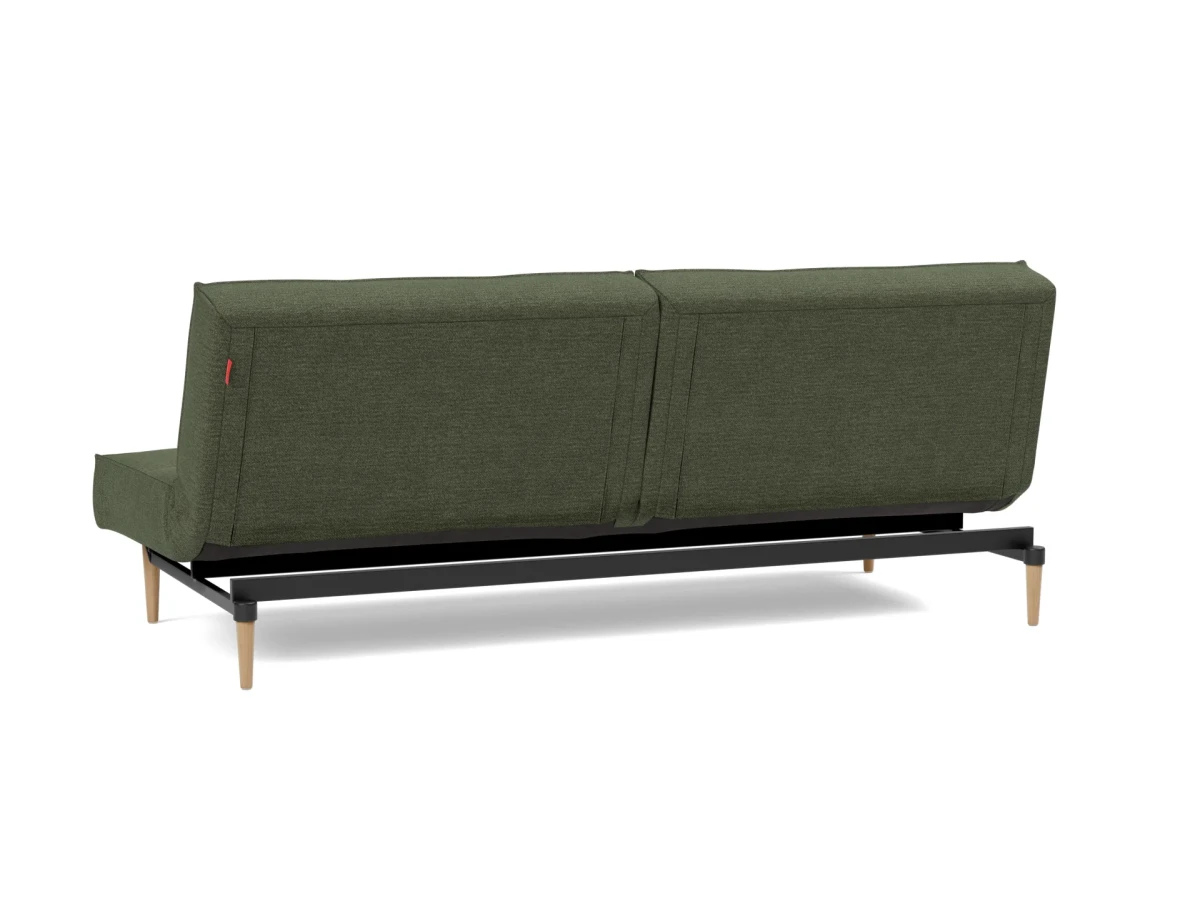 Splitback Styletto Sofa Bed Light Wood