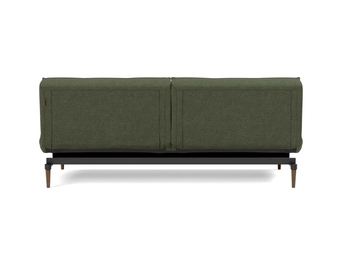 Splitback Styletto Sofa Bed Dark Wood