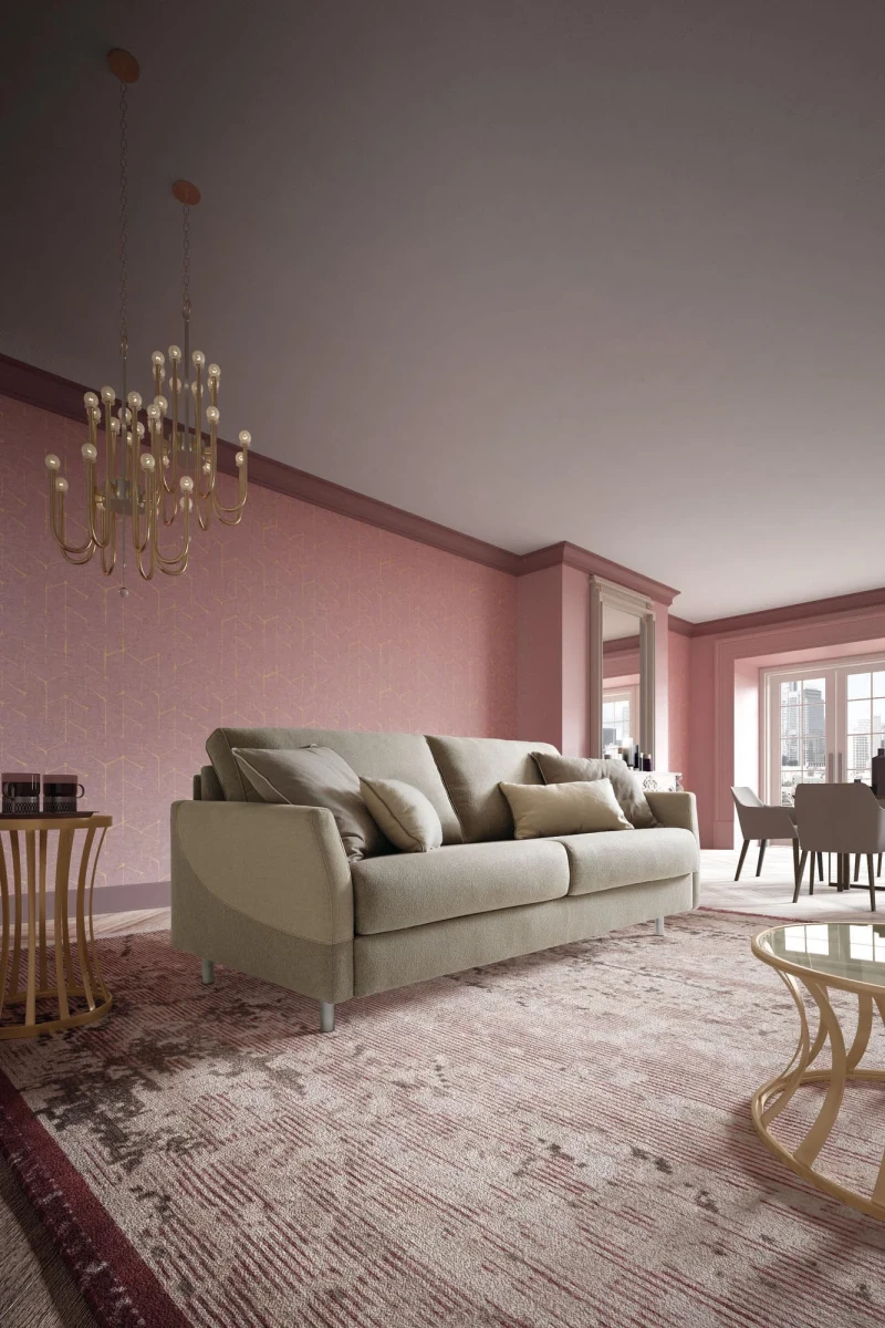 Maldive — Sofa bed with high legs.