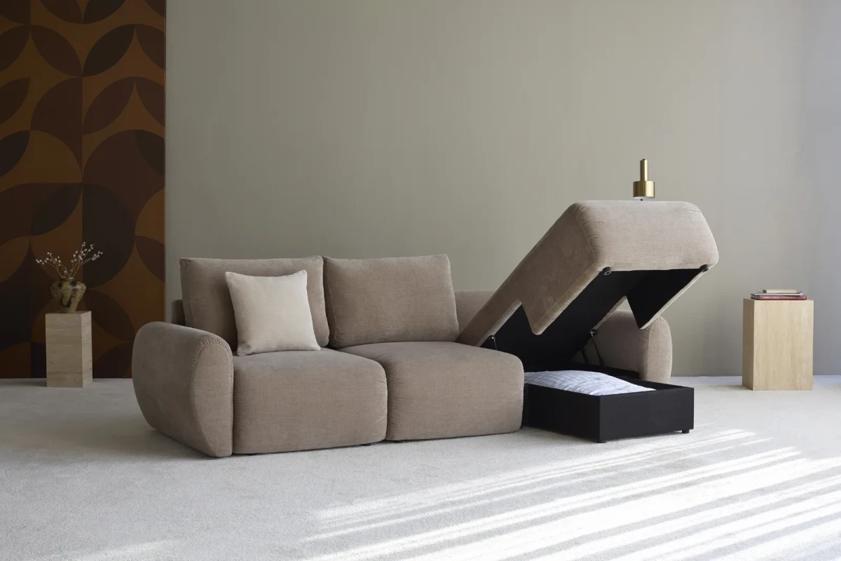 Norum Sofa Bed Chaise With Curve Arms