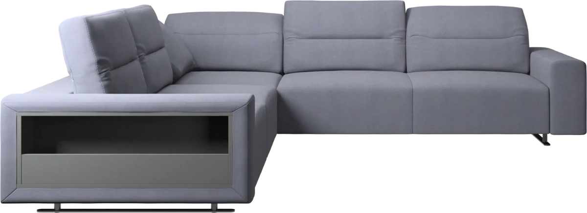 Hampton corner sofa with adjustable back and storage
