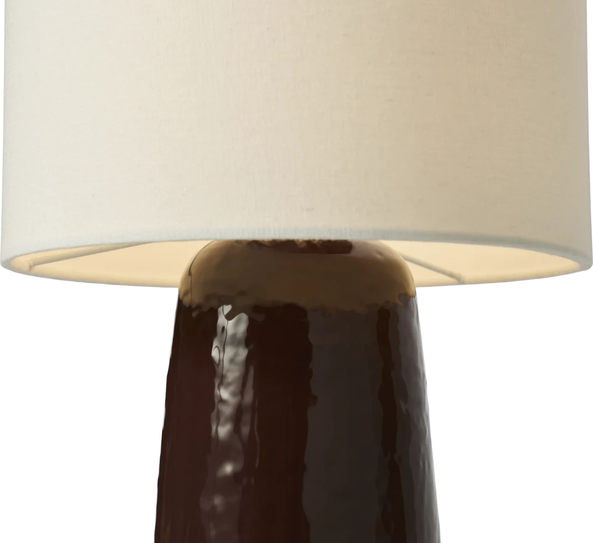 Dawn table lamp ceramic/fabric