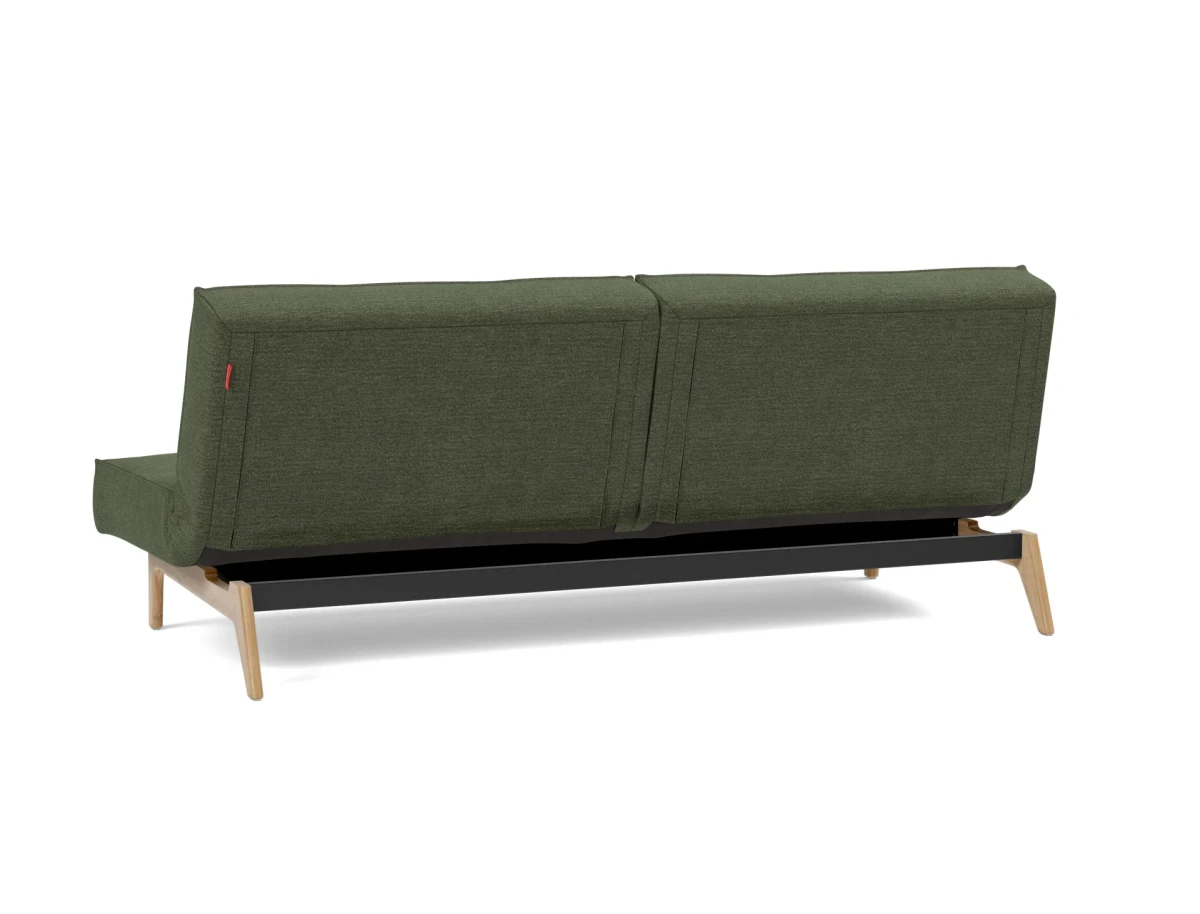 Splitback Eik Sofa Bed Oak