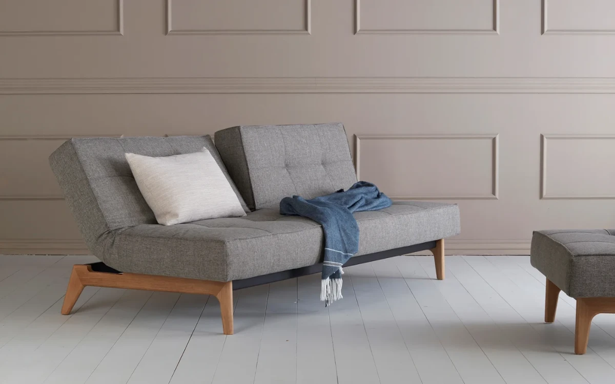 Splitback Eik Sofa Bed Oak