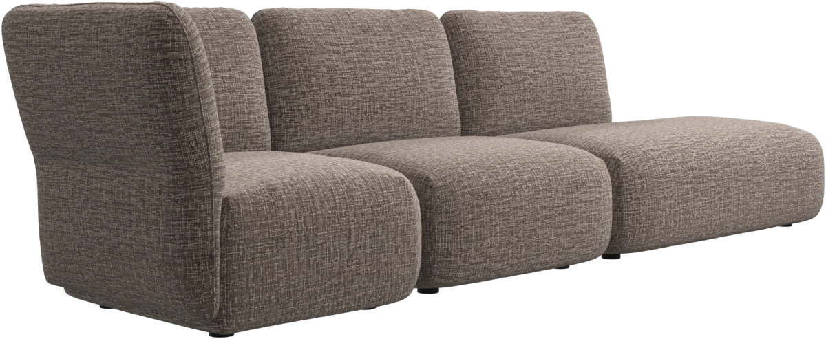 Paraggi sofa with lounging unit left