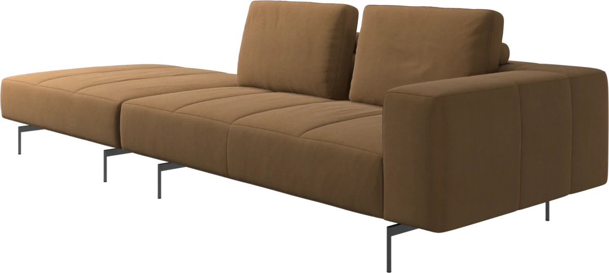 Amsterdam sofa with footstool on left side