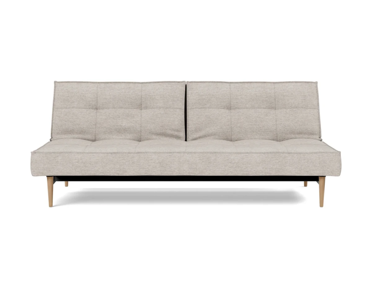 Splitback Styletto Sofa Bed Light Wood
