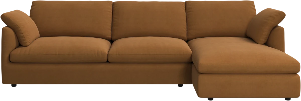 Milano sofa with chaise longue left